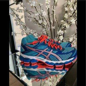 🔥🔥 Royal Blue w/Fluo Watermelon ASIC Sneaker🔥🔥